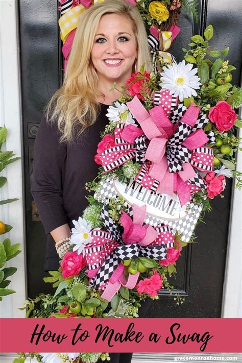 swag wreath|how to make swag wreath.